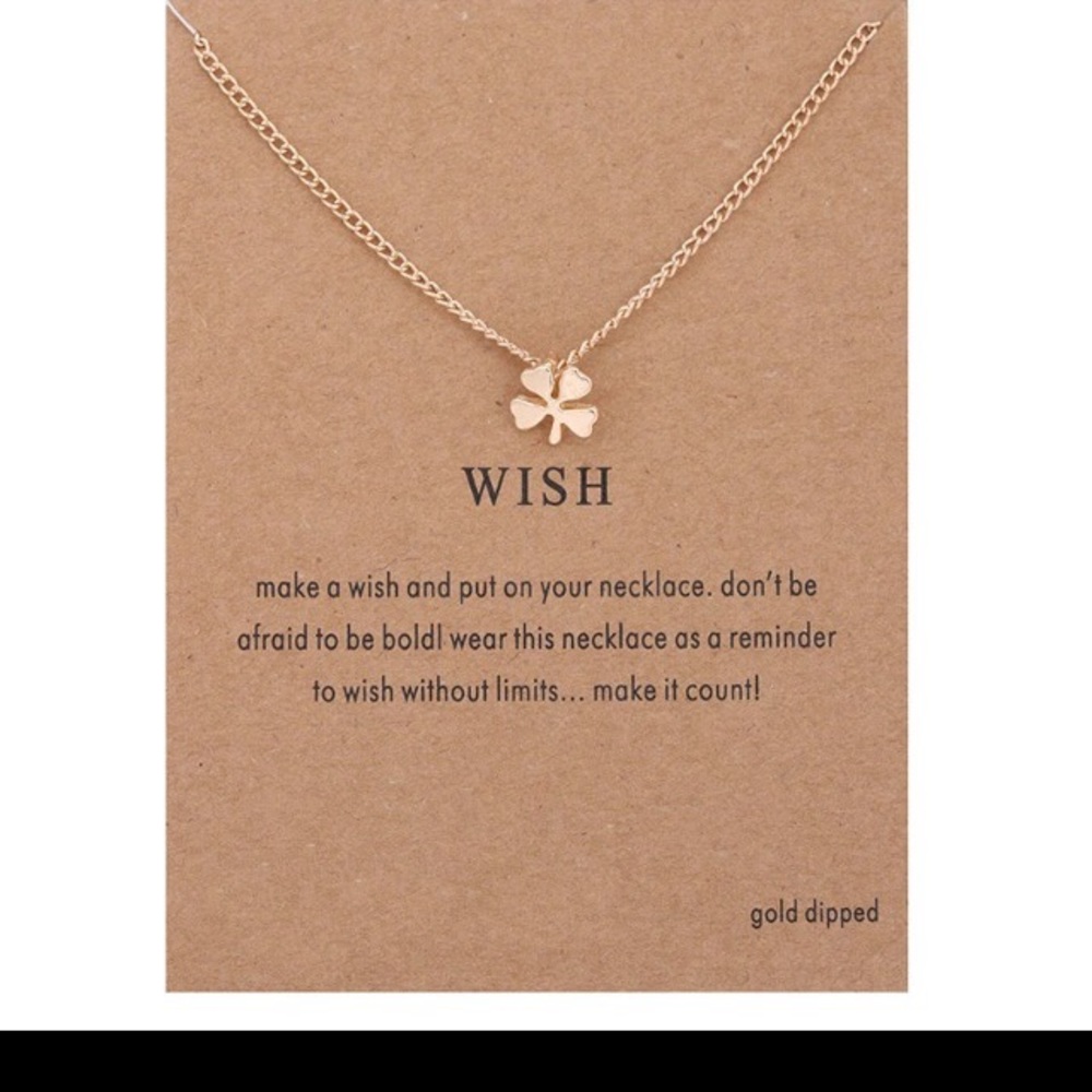 🍀 Shamrock Wish Necklace